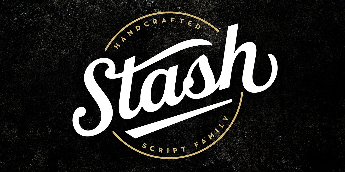 Пример шрифта Stash #1